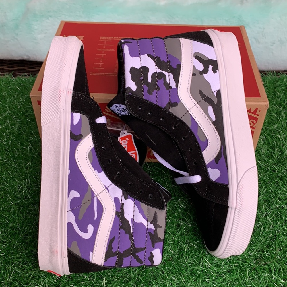 VANS SK8-Hi REISSUE POP CAMO Black/Heliotro WMNS - Picture 6 of 12